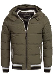 Winterjacke Marlon mit sportlichem Rippstrickbndchen