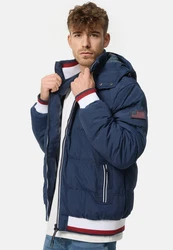 Indicode Herren Marlon Steppjacke in Daunenjacken-Optik Winterjacke Übergangsjacke Navy Mix