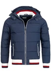 Indicode Herren Marlon Steppjacke in Daunenjacken-Optik Winterjacke Übergangsjacke Navy Mix