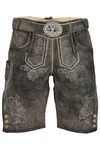 Krüger Trachtenlederhose Trachtenlook Helios Arijus Herren Schwarz/Khaki/Braun/Dunkelbraun/Grau