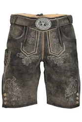 Krüger Trachtenlederhose Trachtenlook Helios Arijus Herren Schwarz/Khaki/Braun/Dunkelbraun/Grau
