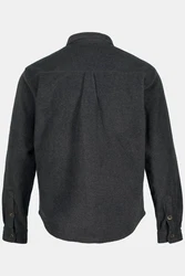 STHUGE Fleecejacke Hemd Overshirt Langarm Modern Fit Schwarz/Dunkelgrau/Grau/Hellgrau