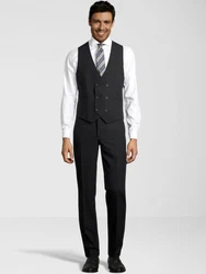 SteffenKlein Anzug Slim-Fit Dunkelgrau/Schwarz/Hellblau/Grau
