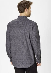 Paddock's Langarmhemd Regular-Fit Grau/Dunkelgrau/Dunkelblau/Blau