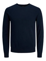 Jack & Jones Rundhalspullover JJEEMIL 4295 Navy