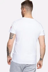 Akito Tanaka T-Shirt Flight mit Frontprint Rot/Blau/Weiß/Pastell/Schwarz