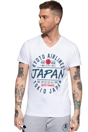 T-Shirt Flight (1-tlg) mit legerem Frontprint