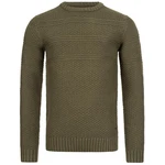 Indicode Strickpullover Mirek Dunkelgrün/Khaki