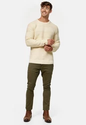 Indicode Strickpullover Mirek Beige/Gelb/Khaki/Weiß/Braun/Creme