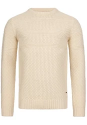Indicode Strickpullover Mirek Beige/Gelb/Khaki/Weiß/Braun/Creme