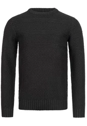 Indicode Strickpullover Mirek Schwarz