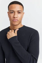 BLEND Pullover 'Codford' Dunkelblau/Schwarz