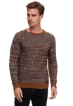 Rusty Neal Strickpullover Braun/Orange
