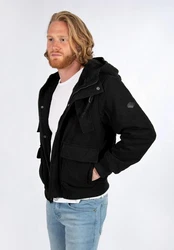 Alessandro Salvarini Winterjacke ASCaldo Schwarz/Hellblau