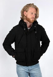 Alessandro Salvarini Winterjacke ASCaldo Schwarz/Hellblau