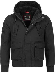 Alessandro Salvarini Winterjacke ASCaldo Schwarz/Hellblau