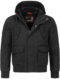 Alessandro Salvarini Winterjacke ASCaldo Schwarz/Hellblau