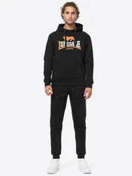 Lonsdale Kapuzenpullover Thurning Orange/Braun/Schwarz/Hellblau/Dunkelblau