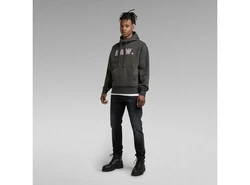 G-STAR Kapuzensweatshirt Vulcanic RAW Braun/Dunkelgrün/Dunkelgrau/Schwarz