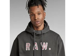 G-STAR Kapuzensweatshirt Vulcanic RAW Braun/Dunkelgrün/Dunkelgrau/Schwarz