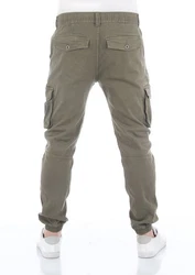 riverso Cargohose RIVHanno Slim Fit Herren Hose Dunkelgrün/Khaki