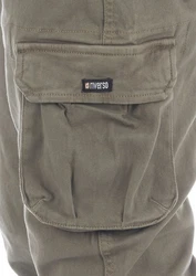 riverso Cargohose RIVHanno Slim Fit Herren Hose Dunkelgrün/Khaki