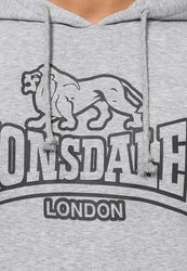 Lonsdale Kapuzenpullover Fochabers Grau/Hellgrau/Beige
