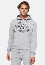 Lonsdale Kapuzenpullover Fochabers Grau/Hellgrau/Beige