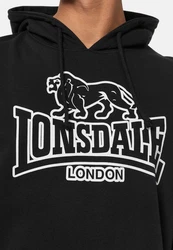Lonsdale Kapuzenpullover Fochabers Schwarz/Rot