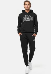 Lonsdale Kapuzenpullover Fochabers Schwarz/Rot