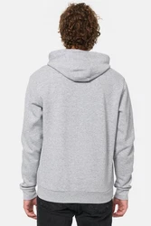 Lonsdale Kapuzenpullover Stotfield Hellgrau/Grau/Dunkelrot/Rot