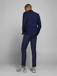 Jack & Jones Anzughose JPRFRANCO TROUSER NOOS Dunkelblau/Blau