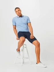 Jack & Jones Poloshirt JJEPAULOS 2er Pack Hellblau/Blau