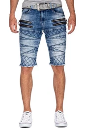 Jeansshorts kurze Hose BA-CK194 mit Aufgesetzten Reiverschlssen