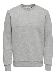 ONLY & SONS Sweatshirt Ceres Grau/Hellgrau