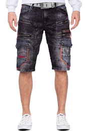 Jeansshorts Kurze Hose BA-CK224 Cargo Style mit Zippern