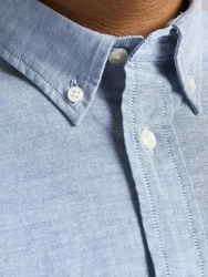 Jack & Jones Langarmhemd JPRBLUBrook OXFORD blau