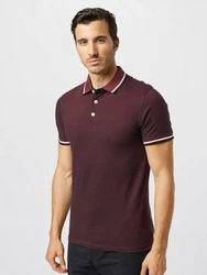 Jack & Jones Poloshirt Paulos Bordeaux/Dunkelrot/Braun