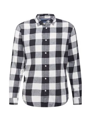 JACK & JONES Herren JJEGINGHAM Twill Shirt L/S NOOS Hemd Blau/Hellblau