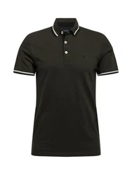 Jack & Jones T-Shirt JJEPaulos (1-tlg) Dunkelgrün/Khaki/Grün