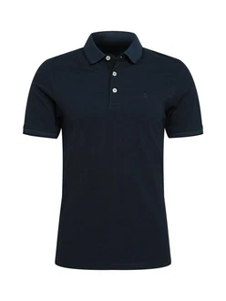 Jack & Jones Poloshirt JJEPAULOS POLO SS NOOS dunkelblau