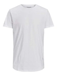 JACK & JONES T-Shirt JJENoa Grau/Weiß/Hellgrau