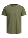 Jack & Jones T-Shirt Tee SS Crew Neck JORJXJ Dunkelgrün/Khaki