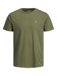 Jack & Jones T-Shirt Tee SS Crew Neck JORJXJ Dunkelgrün/Khaki