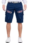 Cipo & Baxx Jeansshorts Kurze Hose BA-CK243 Cargo Style Navy