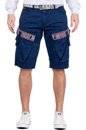Jeansshorts Kurze Hose BA-CK243 Navy W31 Cargo Style mit Seitentaschen