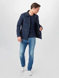 Jack & Jones T-Shirt JceOrganic Basic Tee Dunkelblau/Blau/Hellblau