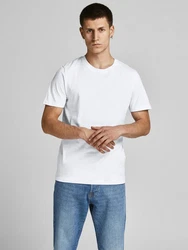 Jack & Jones T-Shirt JJEORGANIC BASIC TEE Weiß/Schwarz