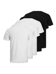 Jack & Jones T-Shirt JJEORGANIC BASIC TEE Weiß/Schwarz