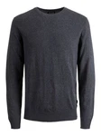 Jack & Jones Rundhalspullover JJEEMIL 4295 Dunkelgrau/Dunkelblau/Grau